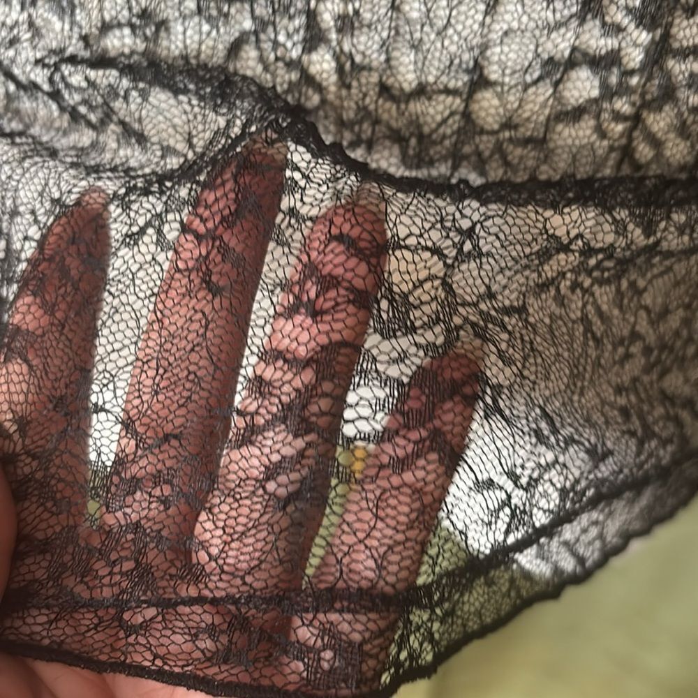 Jonathan  Simkhai Hali Black Lace Turtleneck Top, XS - Picture 6 of 11